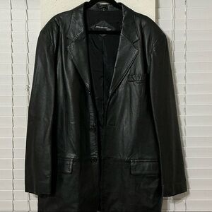 Jones New York City Black Leather Jacket